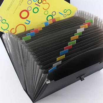 

Large-capacity Expanding File Folder Document Organizer 26 Pockets Accordion Folder Organizer for Documents Bag