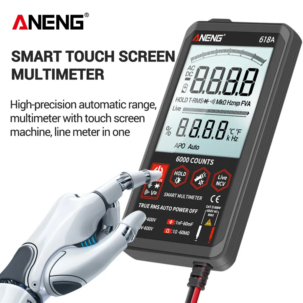 Цифровой мультиметр ANENG 618A профессиональный Интеллектуальный Аналоговый
