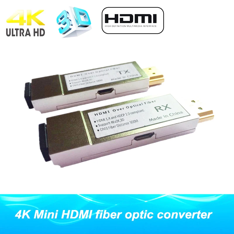 OPQ-Mini HDMI оптический волоконный удлинитель OM3 4K x 2K 300 м многомодовый кабель волоконно-оптический HDMI конвертер