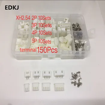 

230pcs/box XH 2.54 2p 3p 4p 5pin 2.54mm Pitch Terminal Kit / Housing / Pin Header JST Connector Wire Connectors Adapter XH Kits
