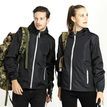 Открытый водонепроницаемый куртка настраиваемый тонкий плащ куртка ветрозащитный водонепроницаемый вынос рабочая одежда Печатный логотип