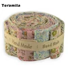 Teramila 100% Cotton Fabric Printed Flower 5x50CM Jelly Roll Strips 6-9 Pcs/Lot Telas DIY Patchwork Cloth Tissus Quilts Craft ► Photo 1/6