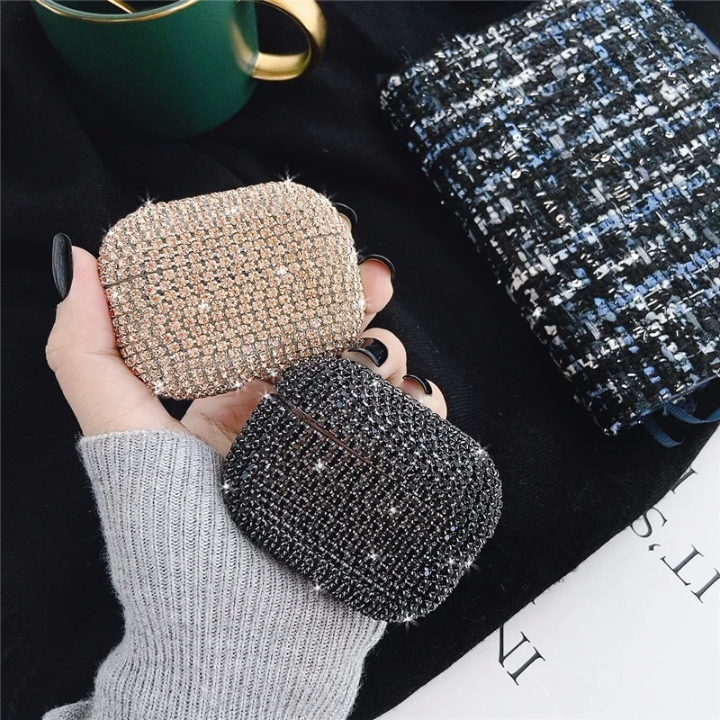 3D Bling diamonds Wireless Bluetooth Earphone case for Airpods Pro 3 Luxury Glitter colorful hard Headphone Charging cover box |
