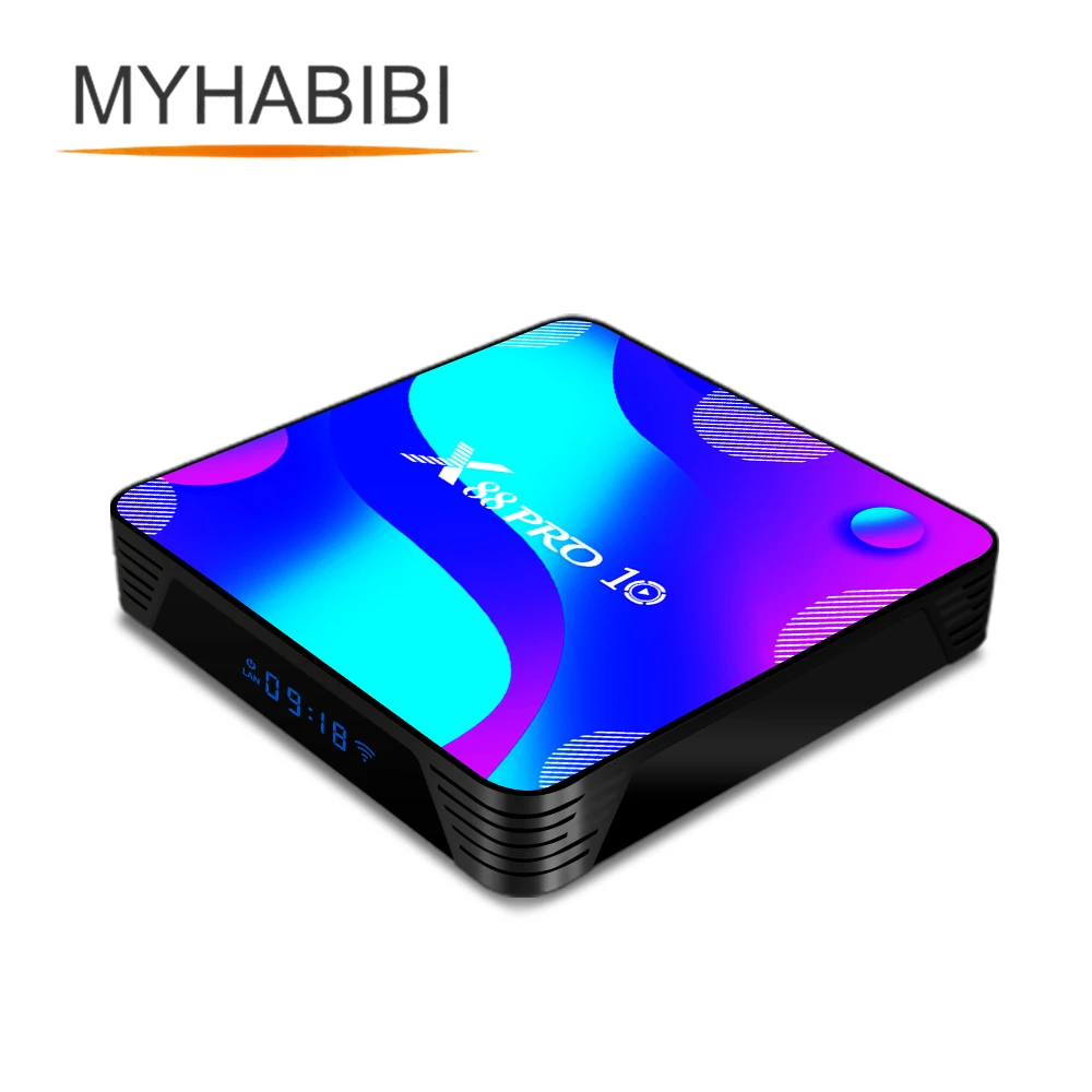 X88 PRO 10 дюймов Android 0 Смарт ТВ коробка UHD 4K Media Player RK3318 IP 5G двухдиапазонный Wi Fi Pro