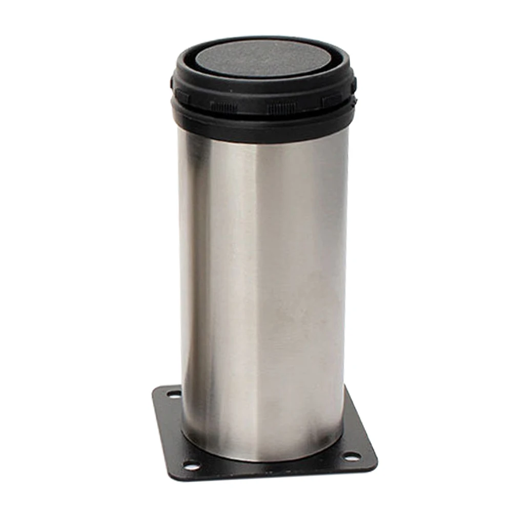 

Furniture Moisture Proof Brushed Stainless Steel Water Resistant With Screws Home Adjustable Height Table Sofa Bed Cabinet Leg
