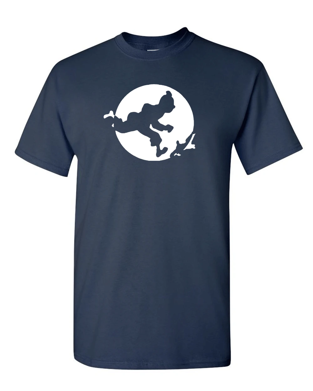 Tin-Tin-T-Shirt-Tintin-and-Snowy-Captain-Haddock-Retro-80-039-s-Cartoon-Comic | Мужская одежда