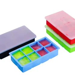 Food grade silica gel cheese mud mold Jelly mold 8 cell silica gel ice box