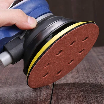 

150mm 240 Grit 6/8 Holes Sanding Discs Abrasive Sandpaper Sheet Hook and Loop Sanding Disc Polish