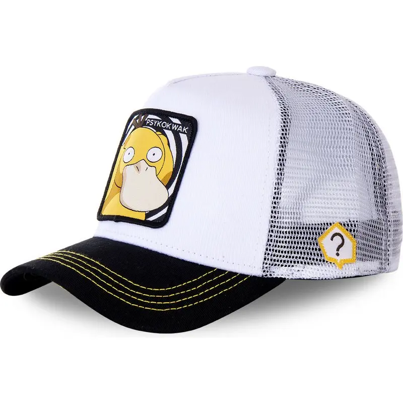 

New Brand Anime Psyduck Snapback Cap Cotton Baseball Cap Men Women Hip Hop Dad Mesh Hat Trucker Dropshipping