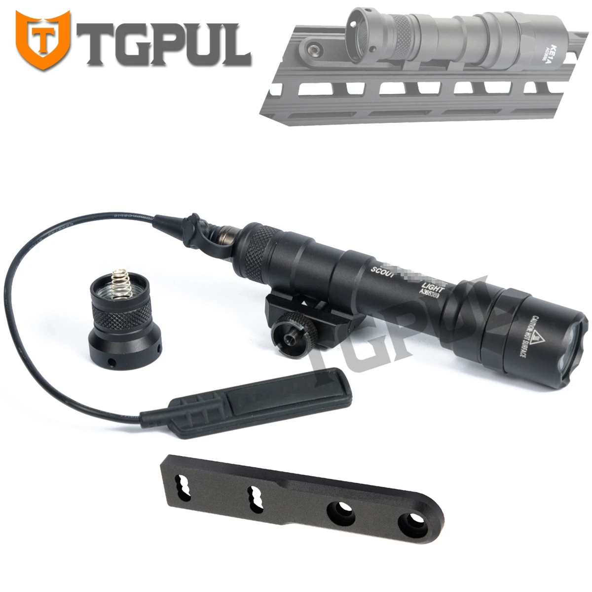 Tactical M300C Light Airsoft Flashlight 20mm Rail Mount For Hunting 