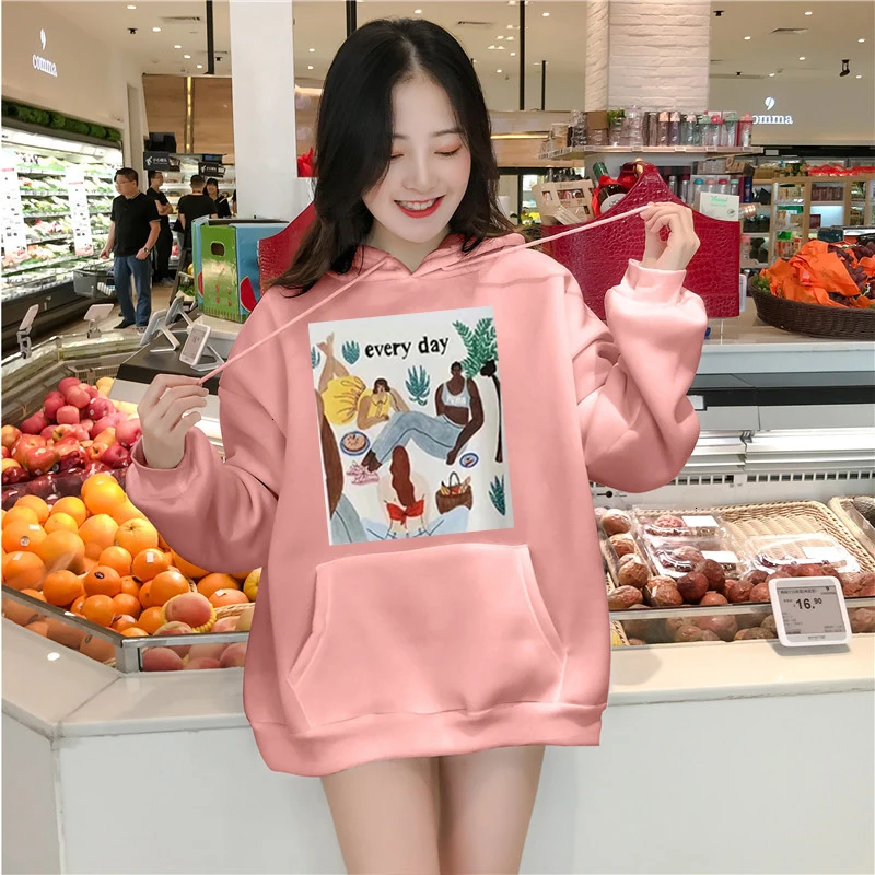 Популярная спортивная одежда свободные свитшоты женские толстовки спортивный