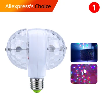 

Full Color Lampada Bulbs 6W RGB Led Lamps E27 AC 85-265V 110V 220V Auto Rotating Stage Lights Projector DJ Party Show Disco Ball