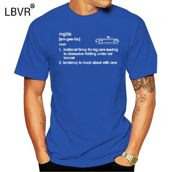 

MGB Roadster classic car t-shirt - 'mgitis' definition.