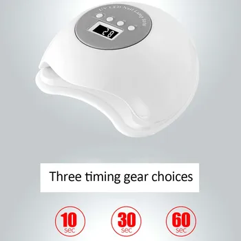 

60W Large Power LED UV Light Nail Machine Painless Auto Sensor Drying Lamp Phototherapy Manicure 365+405nm Fast Dry