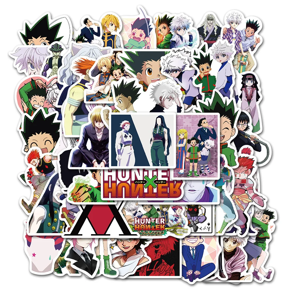 25/50 шт. Японские Аниме наклейки HUNTER×HUNTER для ПВХ водонепроницаемые автомобиля