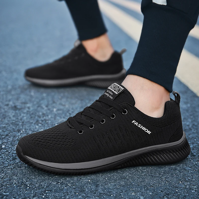 Running Shoes Men Sneakers WIENJEE Mesh Men casual shoes Summer Breathable Sneakers Comfortable Lightweight Walking Footwear Male Running Sport Shoes