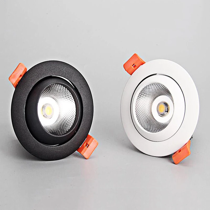 

Dimmable Round Recessed COB LED Downlights 9W12W15W LED Ceiling Spot lights Background Painting Lamps AC85~265V Indoor Lighting