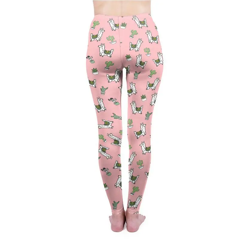 Zohra AliExpress 3D цифровая печать кактус Альпака леггинсы цельные брюки женские Eaby горячая распродажа