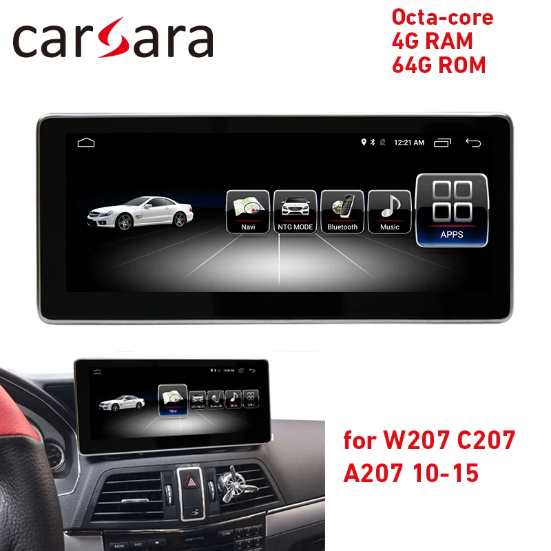 4 ГБ ОЗУ 64 Android Сенсорный экран для E Class coupe C207 A207 2010 2015 10 25 &quotGPS навигация стерео