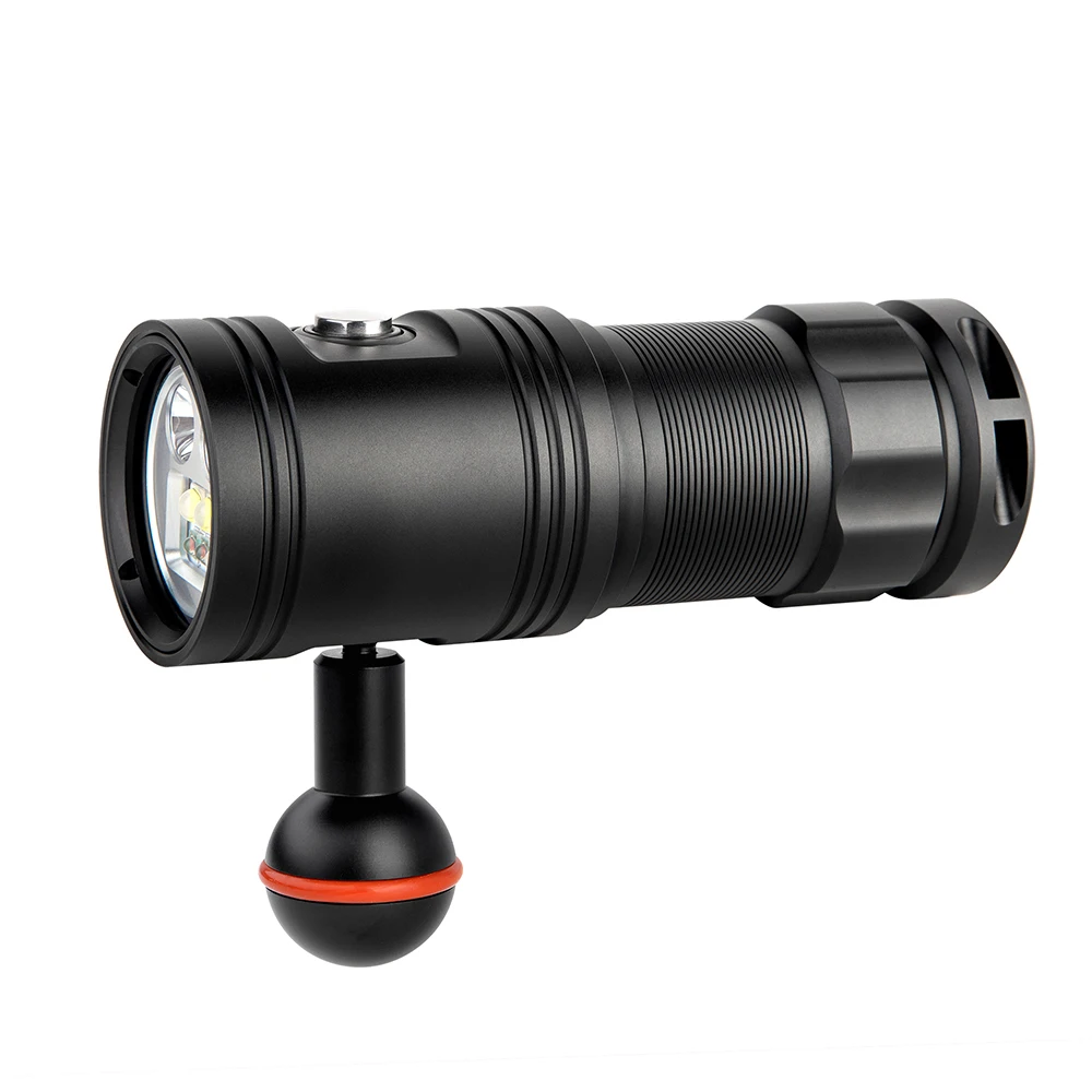 Horas de Tempo de Espera Metros de Profundidade de Mergulho Lanterna à Prova Luz de Preenchimento Mergulho Profissional Lanterna Três-cor 100 Ipx-8 Dwaterproof Água 10 6 de espera, lanterna profissional com três cores