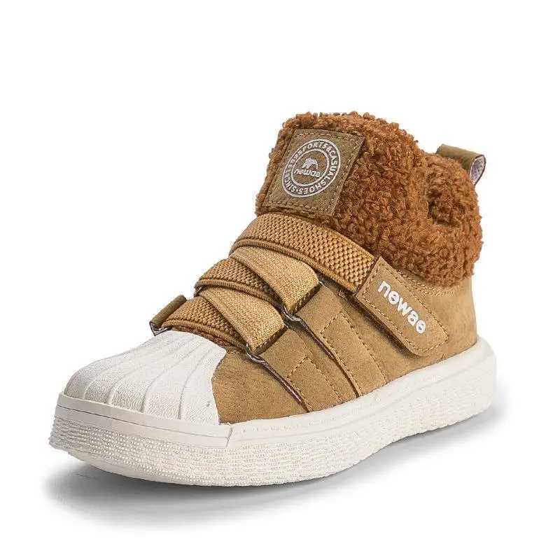 

Autumn Kids Boots Snow Girl Leather Ankle Boots Children Shoes For Boys Booties Waterproof Shoes Winter Warm Cotton Boot Student