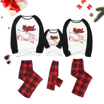 激安 クリスマス2020パパママ私チェック柄ブラウスパンツファミリーパジャマパジャママッチングクリスマスセットパジャマファミーユはノエル