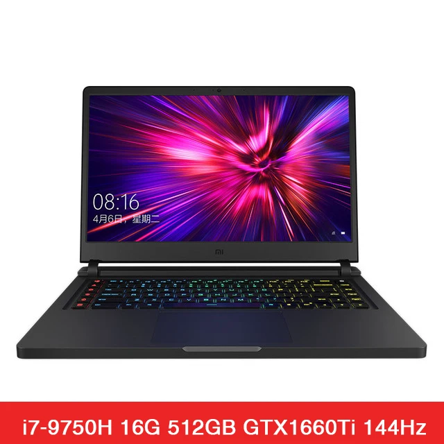 Xiaomi Mi игровой ноутбук с диагональю 15,6 дюймов, обновленный i5 8G/i7 16G DDR4 144Hz GTX1660Ti/RTX2060 NVIDIA 6GB DDR6 e-спортивный компьютер - Цвет: i7 16G GTX1660Ti