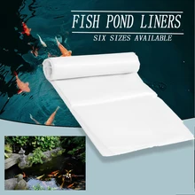 2-5 м 6 размеров белый PE лайнер для пруда садовые бассейны усиленный HDPE тяжелый Ландшафтный бассейн водостойкий материал для подкладки