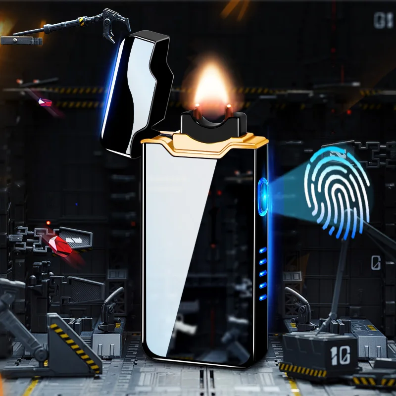 New Ignition Arc Electronic USB Electric Flame Lighter Metal Gift AI Charge Protection Cigar Lighters