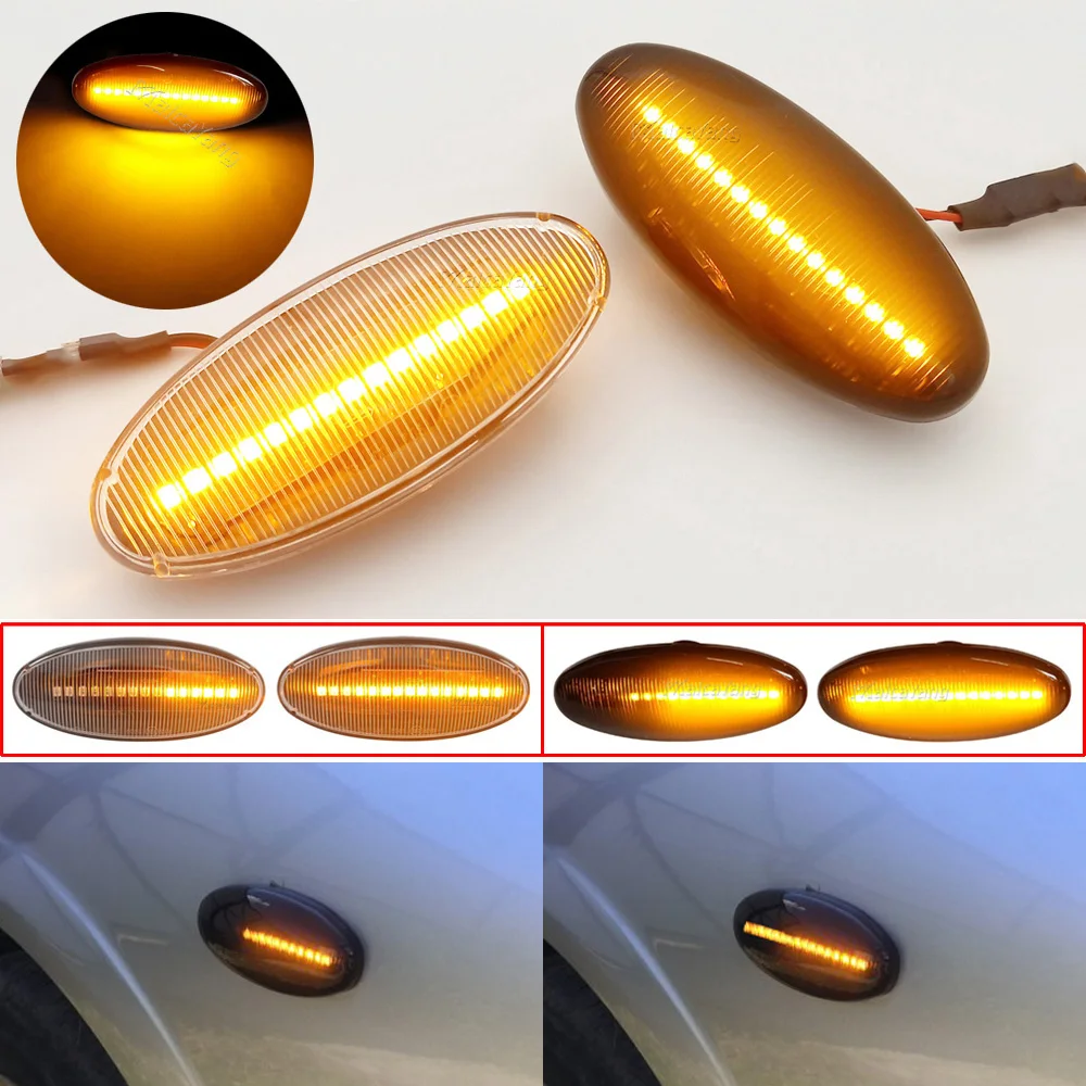 Dynamic Side Marker Light LED Turn Signal Flasher Lamp For Nissan