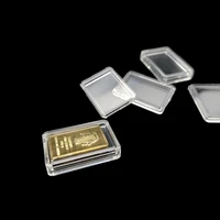 24*16*2.2mm  Clear capsule boxes for 5 grams bullion gold or silver bar case holder/ 5 gram 1