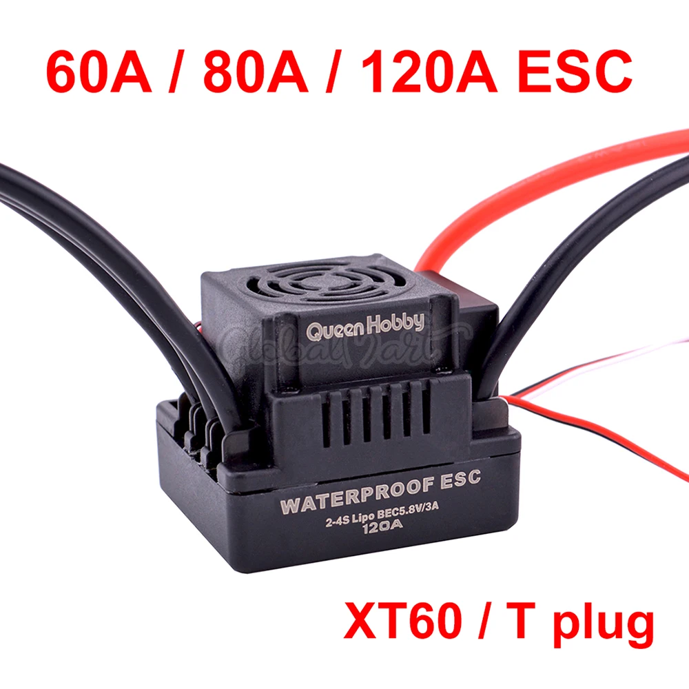 Electric-Speed-Controller Upgrade BEC Sensorless S-120A with for 1/8 1:10 Rc-Car S-80A