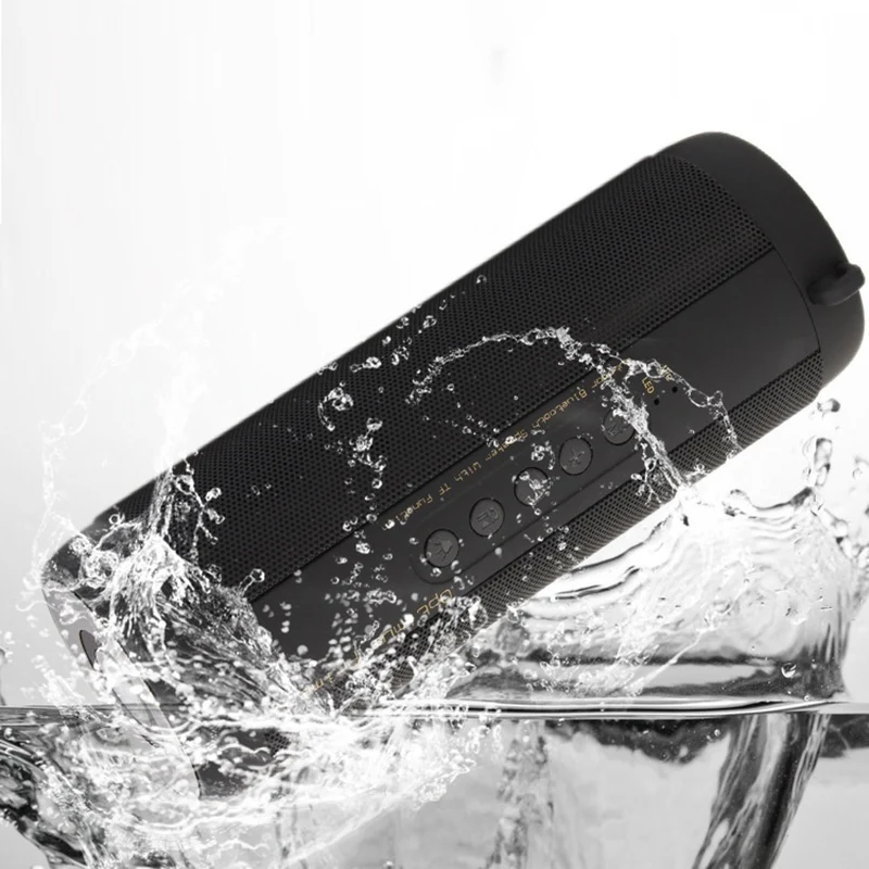 T2 Bluetooth музыкальная Колонка бас-динамик водонепроницаемый портативный светодиодный динамик акустическая система громкий динамик Поддержка FM радио TF USB Aux вход