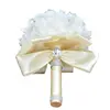 Korean Style Wedding Bridal Bouquet Artificial Flower PE Foam Roses With Faux Crystal Rhinestone Ribbons for Party Church Decor ► Photo 1/6