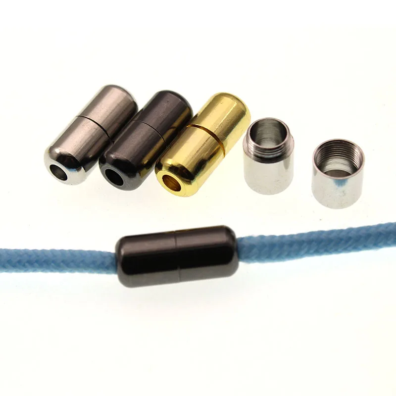 SUPVOX 5 piezas cierre magnético de joyería hebilla de pulsera conectores de cuerda de cuero 