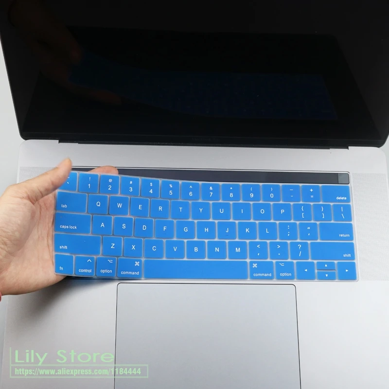 Крышка клавиатуры для Apple Macbook Pro 13 15 дюймов A1707/A1706 A2159 A1990/A1989 с сенсорной панелью модель США Силиконовый протектор кожи