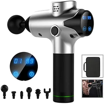 

Deep Tissue Fascia Gun Muscle Massage Gun Cordless Rechargeable Stimulator EMS Massager Body Relax Slimming Shaping Booster