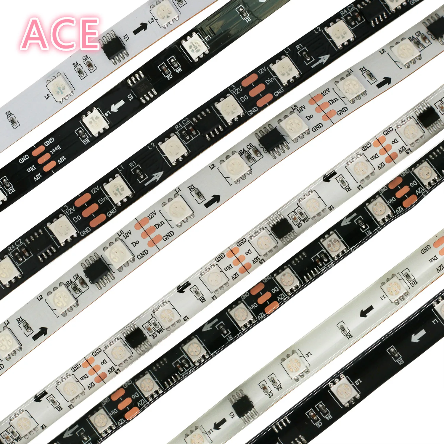 WS2811 Светодиодная лента чип Водонепроницаемая SMD5050 IC смарт драйвер