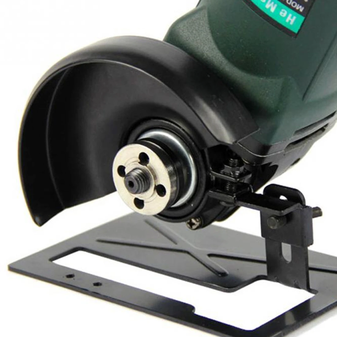 Realmote 1pc Angle Grinder Cutting Dedicated Seat Stand Machine Bracket Rod Table+1pc Cover Shield Safety Woodworking Tools