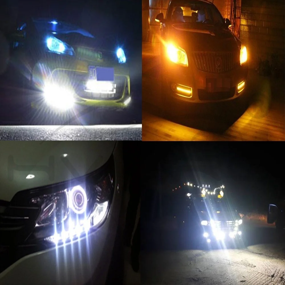 Hviero 23mm Eagle Eye 5730 6LED Light White Yellow Daytime Running Light DRL Spot light Signal Lamps Backup Car Motor Led Parking
