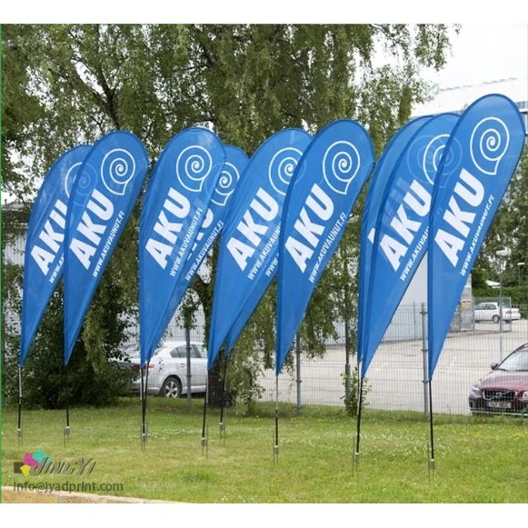 

Custom Printing Teardrop Flag Feather Flag, Beach Flag Pole, Advertising Display Outdoor Sports Event Swooper Flying Flag Banner