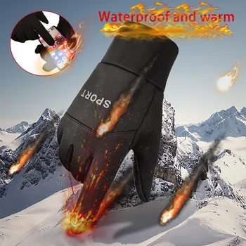 

Fashion Men Driving Keep Warm Point Finger Windproof Winter Sprot Screen Gloves Motorcycle Accessories Motorcycle Gloves #PY10