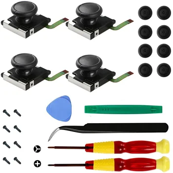

Replacement Joystick 3D Analog Thumb Stick for Nintendo Switch Joycon Controller Screwdriver Thumbstick Caps Tool Set