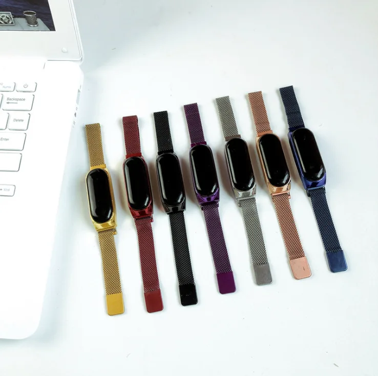 Venta Reloj magnético de estilo de explosión para mujer, pulsera con pantalla táctil LED, resistente al agua, 3M3, informal, atmósfera, M4, 2020 X6MNemKxE3O