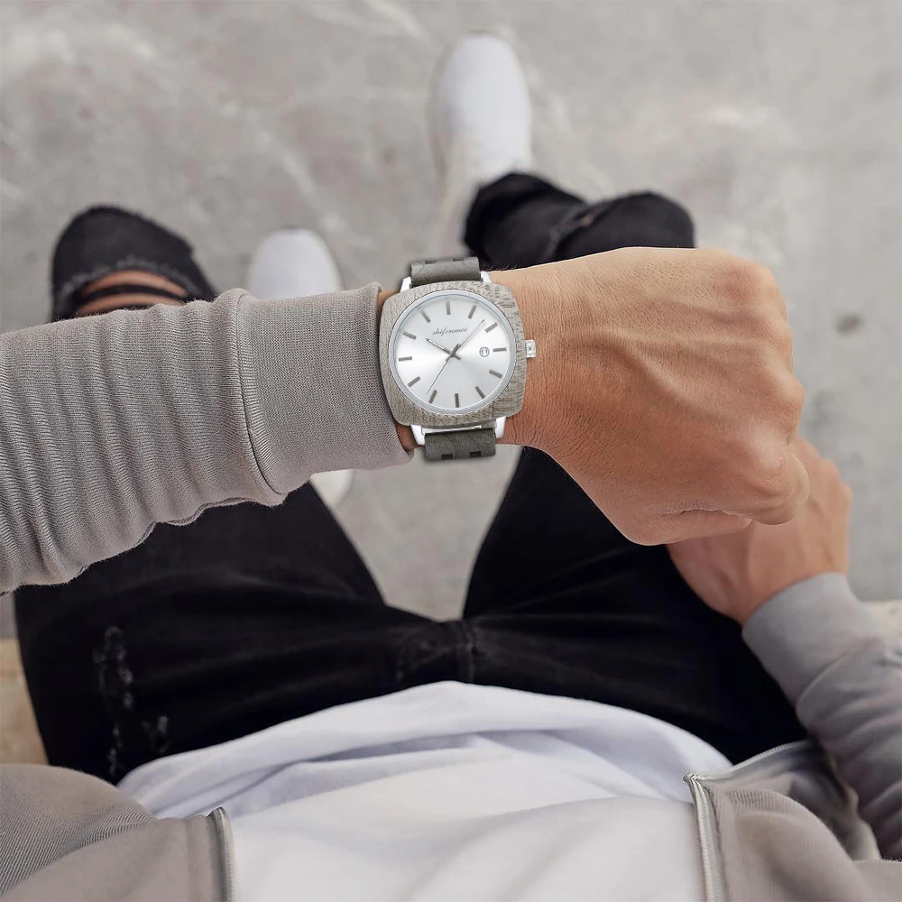 Shifenmei Wood Watch Sports Watches Men Luxury Brand Military Men Watches Quartz Wristwatch Wooden Watch Male 3
