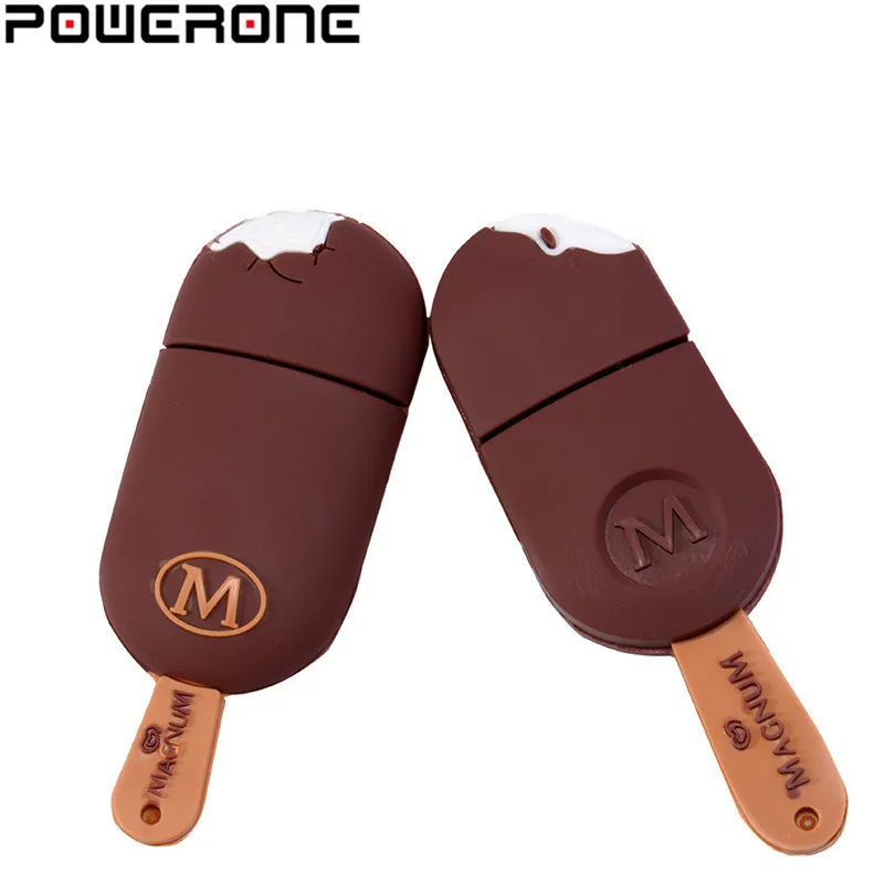POWERONE Ice cream симпатичный Usb флеш накопитель 64 Гб Флешка 32 16 карта памяти