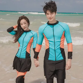 

Swimsuit Push Up Separate Female Bikini Swimsuits Swim Suits For Women 2019 Long Sleeve Split Surfing Suit Swimming Floating