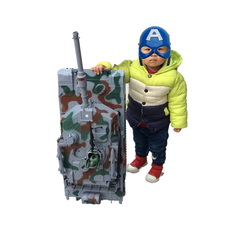 

Extra Large Model 1: 10 America M1A2 Remote Control Tank Military Model Emission Shells Boy Battle Toy