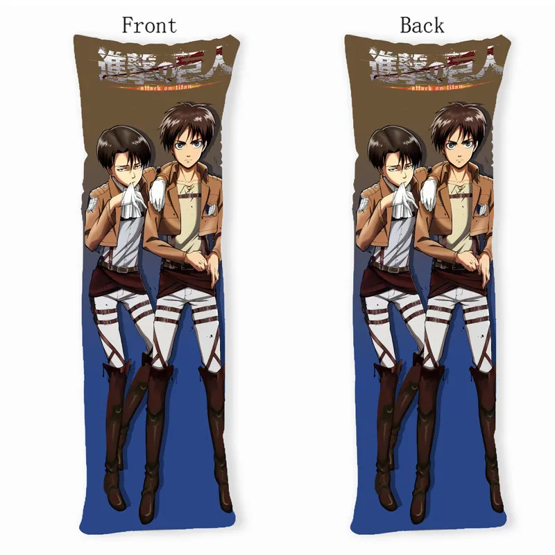 Аниме Dakimakura Чехол на подушку для тела атака Титанов Эрен Акерман 150x50 см крутая