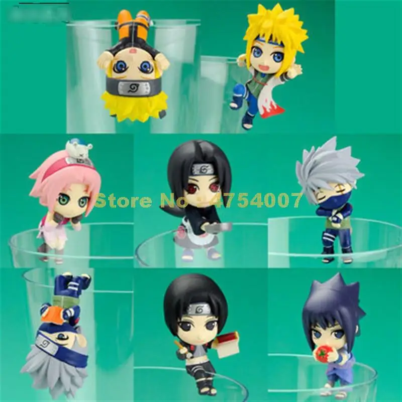 8 шт./компл. Аниме Наруто чайное время Учиха Итачи Какаси Саске намиказе ПВХ